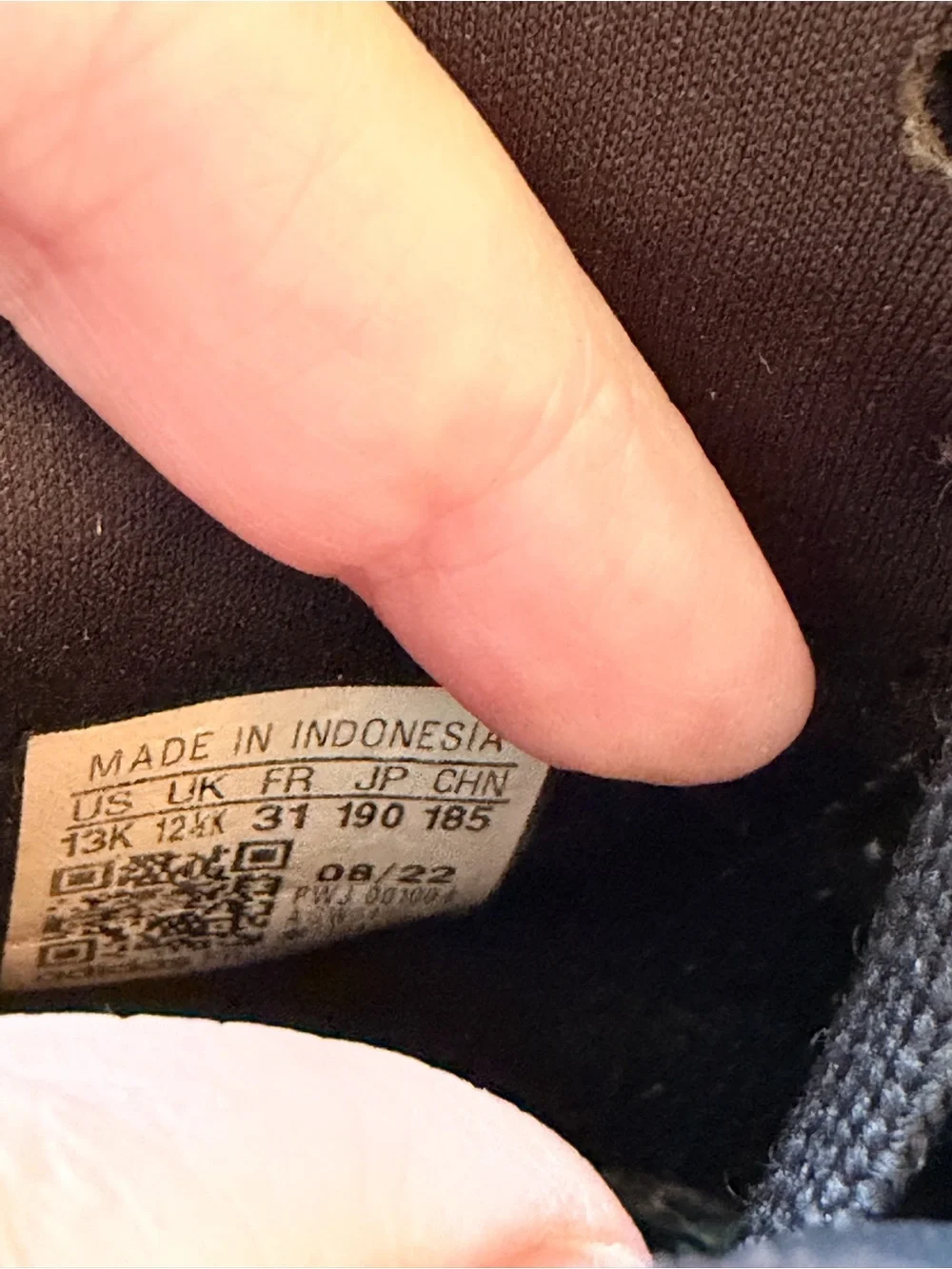adidas Kids Black High-Top Sneakers with Red Accents